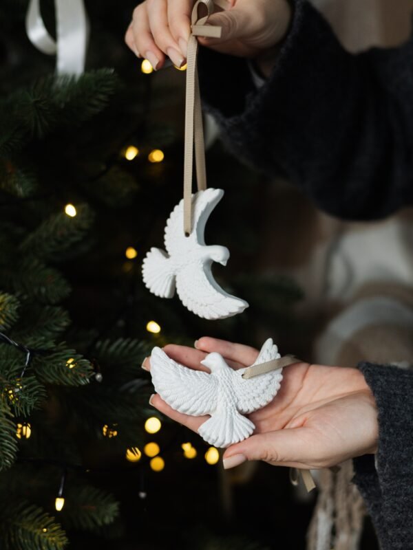 Прикраса Голуби на ялинку | Just Home